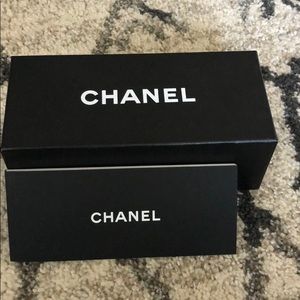 Chanel box and authenticity card for glasses